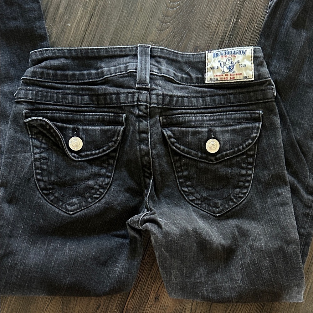 True Religion Women's Dark Wash Boot Cut Jeans